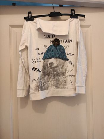 T shirt col roulé écru