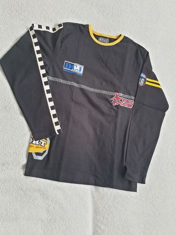 Sweat shirt noir a motif Homme L