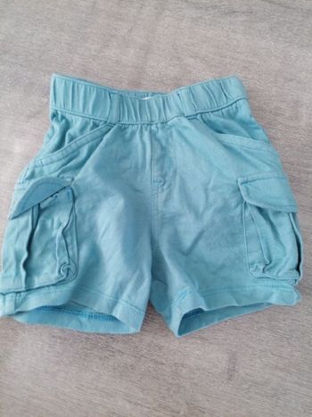 Short 6 mois bleu