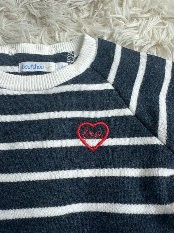 Pull marinière bout chou taille 3 mois - photo numéro 2