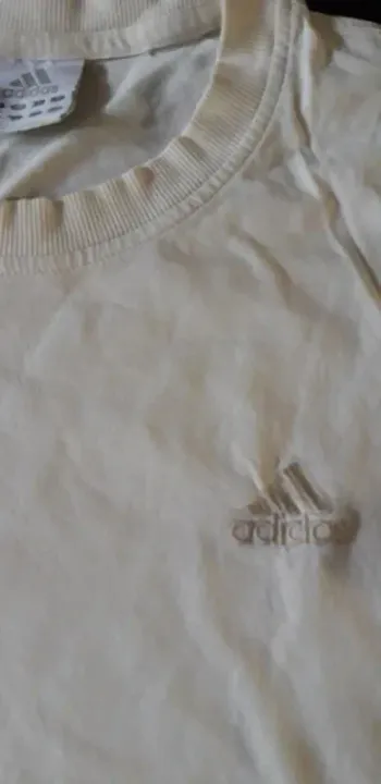 tee-shirt écru manches courtes homme Adidas taille 42