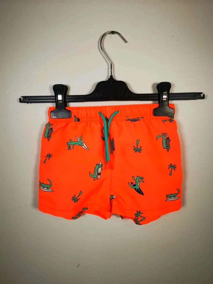 C30 short de bain orange Tape à l'œil 23 mois