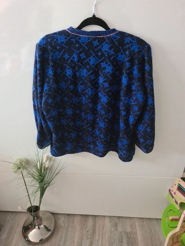 Pull gilet laine vintage - photo numéro 6