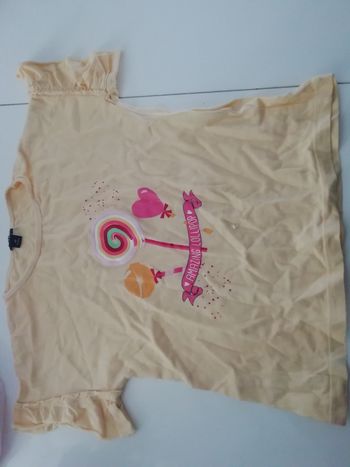 Tee-shirt manches courtes jaune