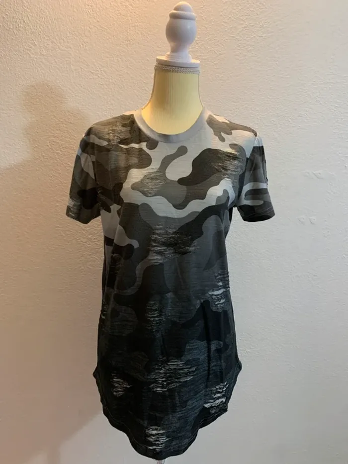 T-shirt long effet usé - John H - Taille M