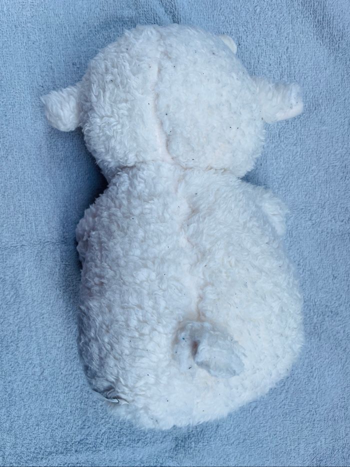 Peluche doudou mouton blanc - photo numéro 4