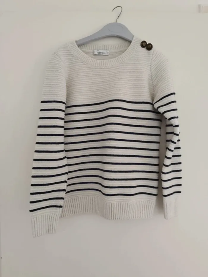 Pull marinière de grossesse