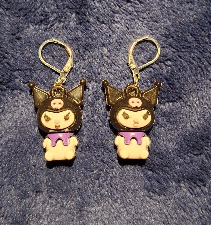 Boucles d'oreilles Kuromi - photo numéro 2