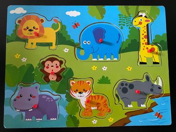 Jeux éducatif bébé en bois