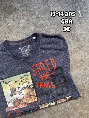 T-shirt 🌪️ 13-14 ans 🌪️ C&A