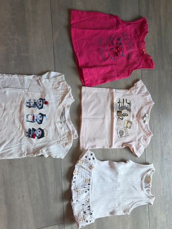Lot de hauts tee-shirt fille
