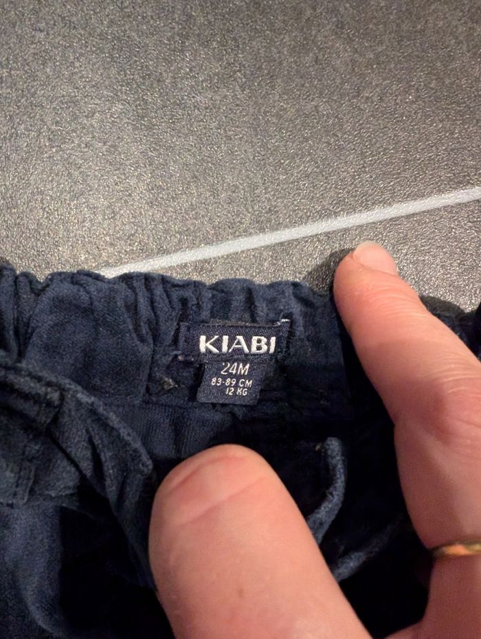 Pantalon velours bleu marine - photo numéro 2