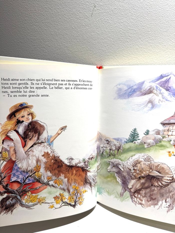 3 livres, albums magnifiquement illustrés Heidi histoire pour filles ou garçons - photo numéro 7