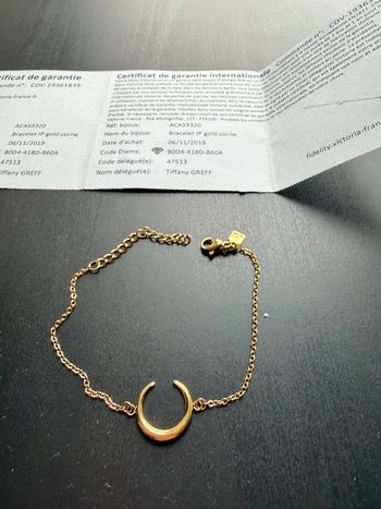 Bracelet en forme de lune, corne de chez victoria 