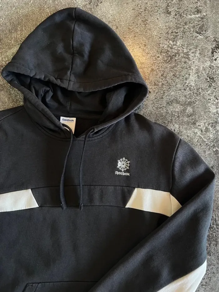 Sweat capuche sport homme Reebok taille M Sudadera capucha hombre Felpa cappuccio Pullover Herren - photo numéro 2