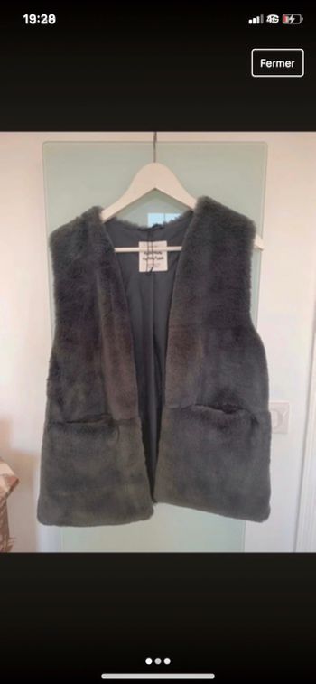 Gilet fausse fourrure