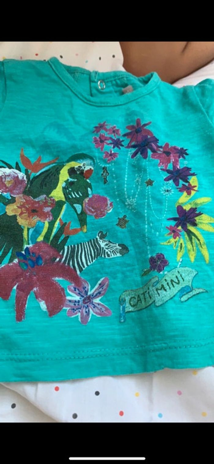 2 tee shirts Catimini 6 mois - photo numéro 4