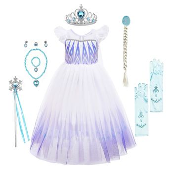Déguisement robe princesse Elsa et ces accessoires Taille 3-6ans