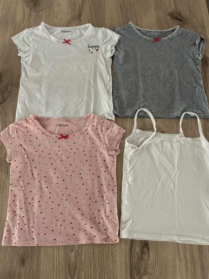 Lot de 4 maillot de corps Vertbaudet