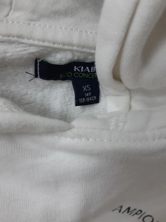 Sweat à capuche blanc Kiabi 14 ans - photo numéro 5