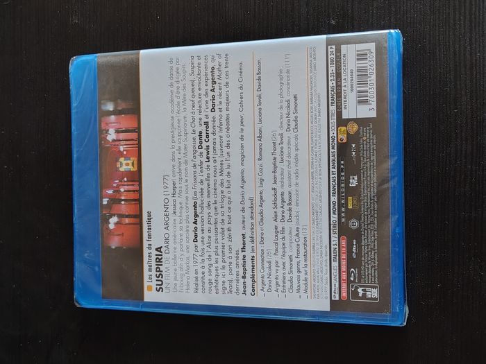 Blu Ray Suspiria (Jessica Harper, Alida Valli, Dario Argento) NEUF - photo numéro 2