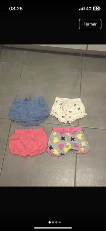 Lot short fille