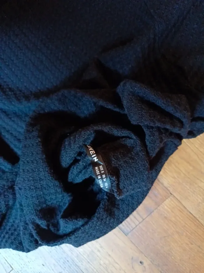 Robe pull noir femme - photo numéro 3