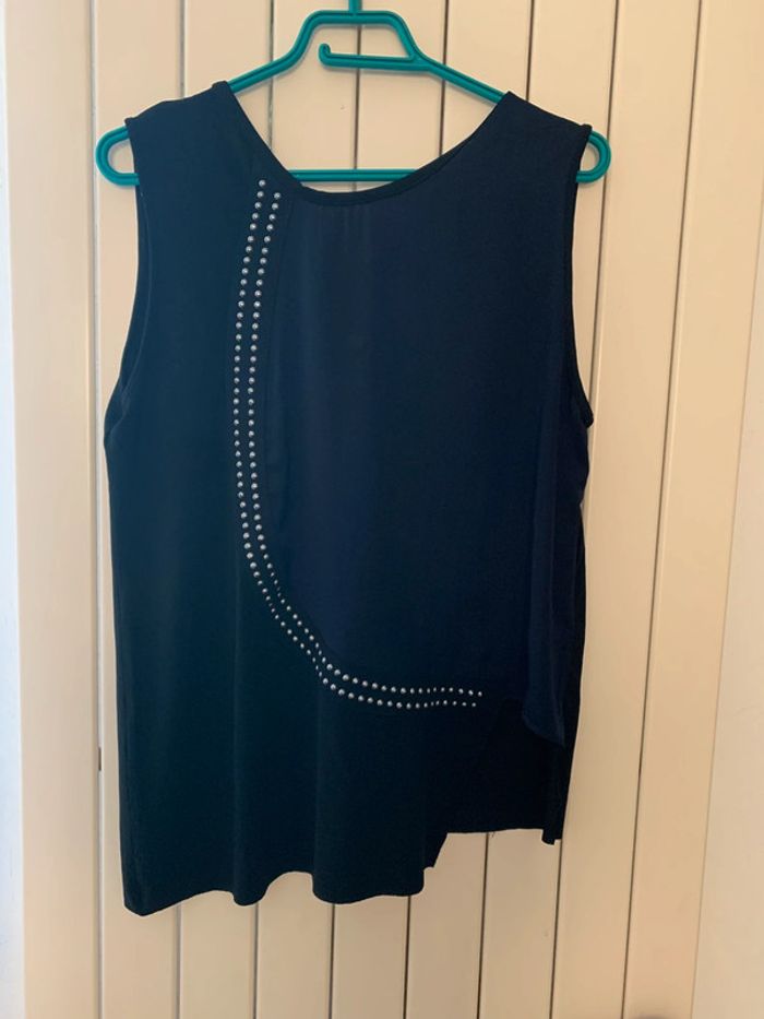 Haut Zara T 40 bleu marine