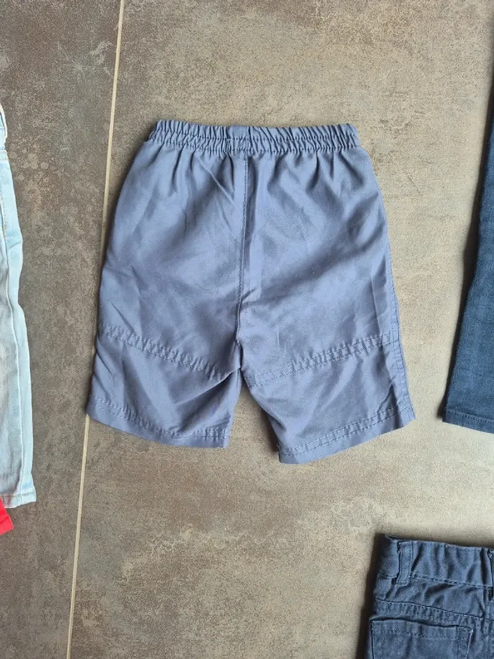 Lot 5 pantalons + 1 short 6 mois garçon - photo numéro 13
