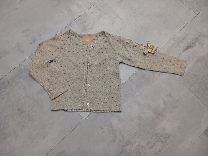 Gilet doré fille 3 ans