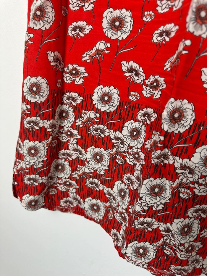 🌸Robe - Camaïeu - rouge - fleurie 🌸 - photo numéro 5