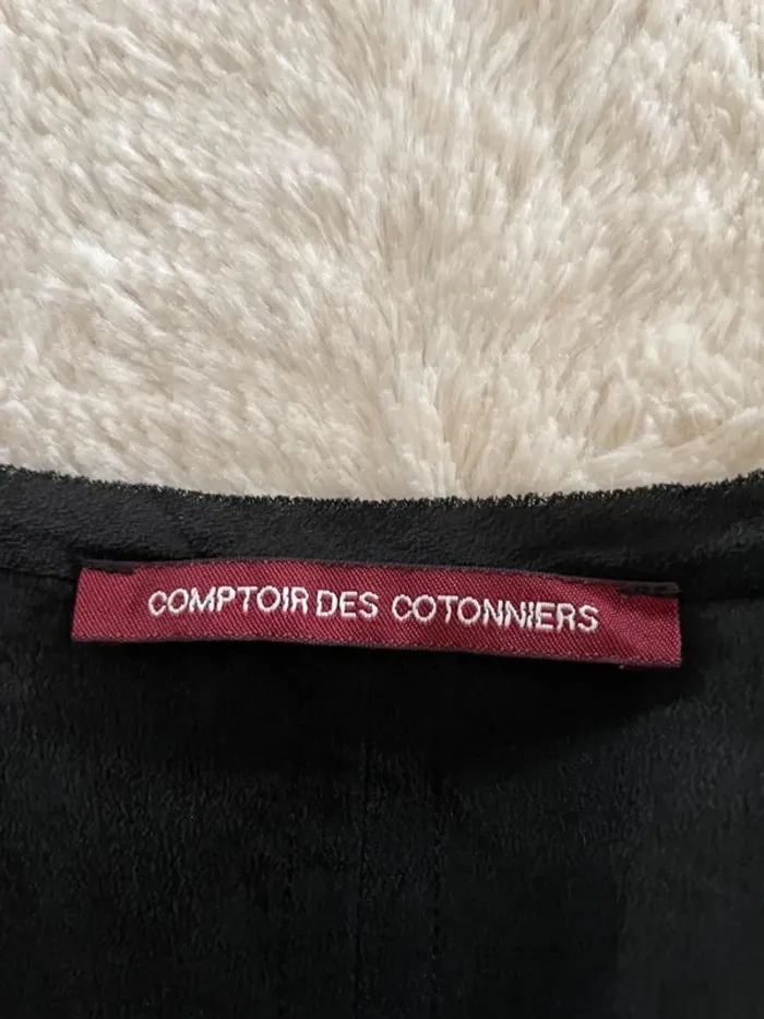 Blouse soie noire Comptoir des cotonniers 38 - photo numéro 4