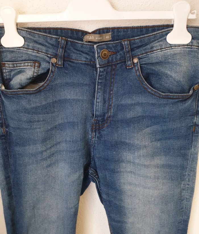 Jean skinny bleu homme - photo numéro 3