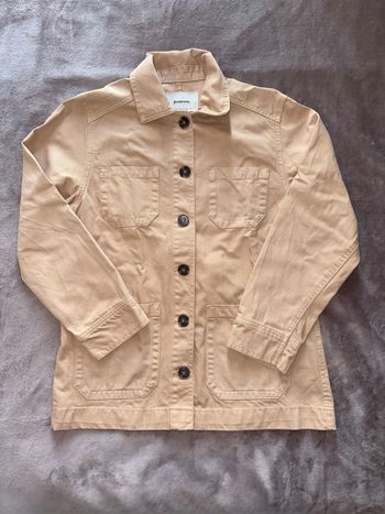Veste en jean beige stradivarius femme taille M en très bon état