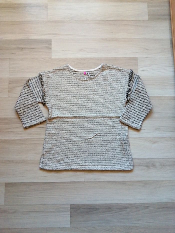 Pull fil doré manches 3/4
