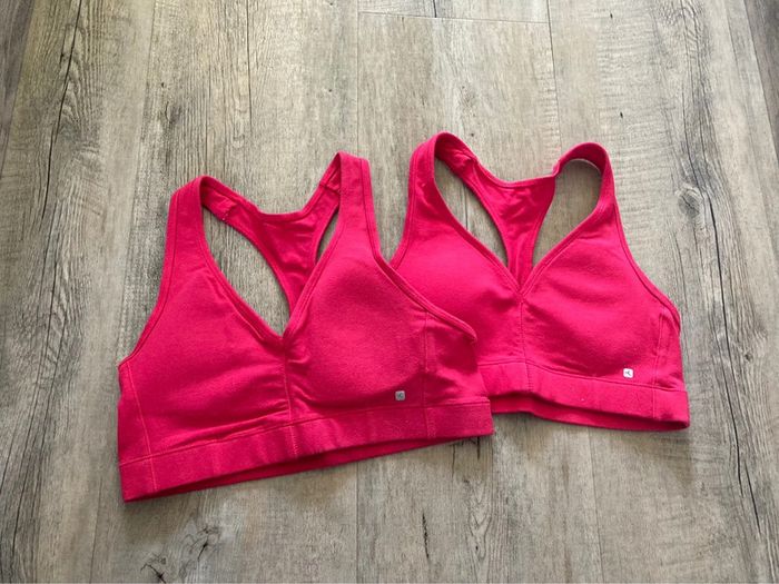Lot de 2 brassières sport