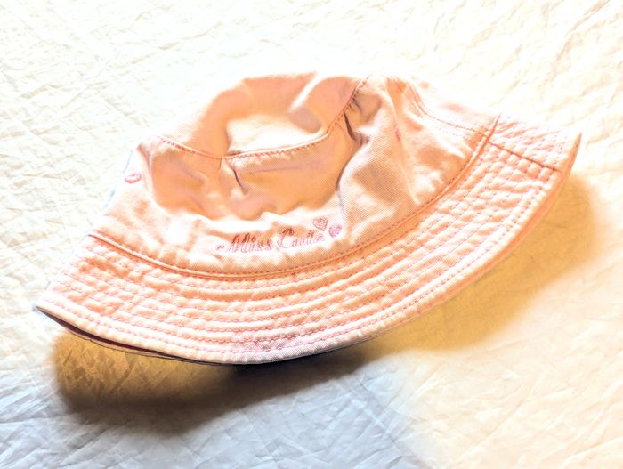 Chapeau Bob DopoDopo Rose Ecritures Miss Cute Petits Cœurs Vêtement Accessoire Petits Enfants - photo numéro 2