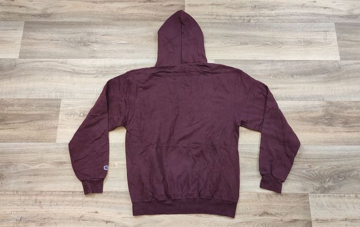 Vêtement Homme Sweatshirts Sweats pull à capuche bordeaux Champion taille M #Retrostreet - photo numéro 3