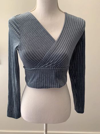 Crop top en velours côtelé Vintage T38