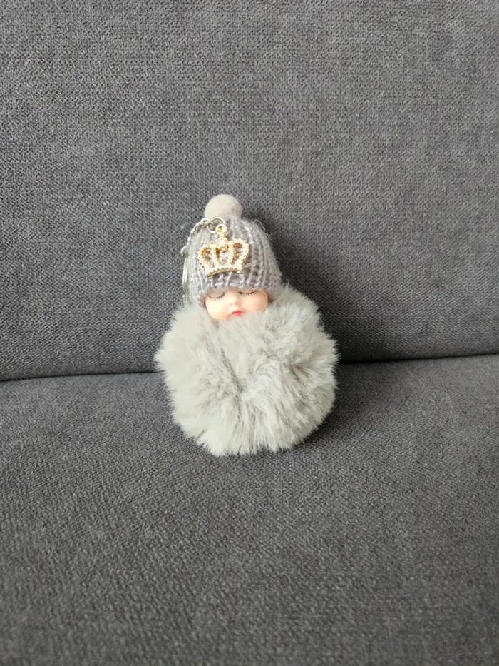 Porte clé fausse fourrure baby