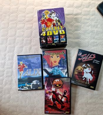 Coffret 4 DVD Animation Vintage Années 90 Alix Shéhérazade Flash Gordon