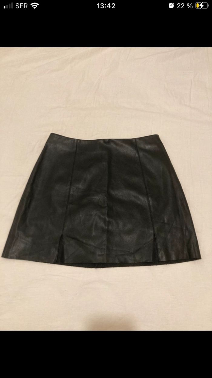 Jupe effet cuir