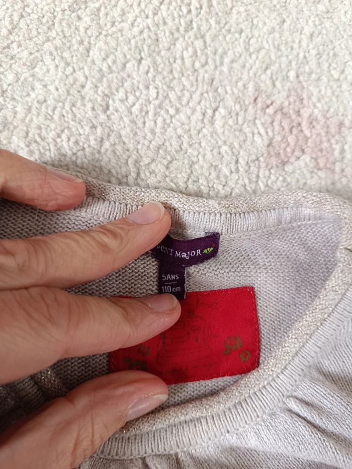 Robe pull Fille 5 ans Hérisson Sergent major - photo numéro 2