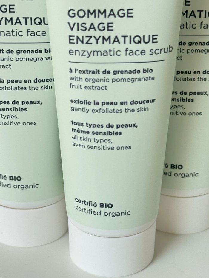 3 tubes gommages enzymatique visage Avril bio 50ml - photo numéro 4