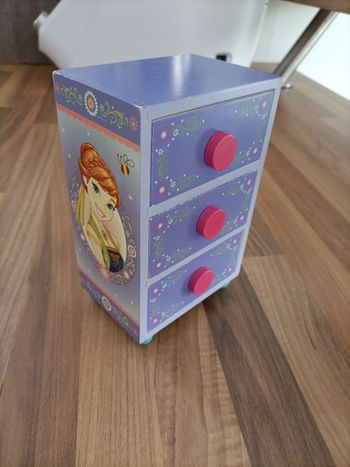 Boîte à bijoux bois reine des neiges