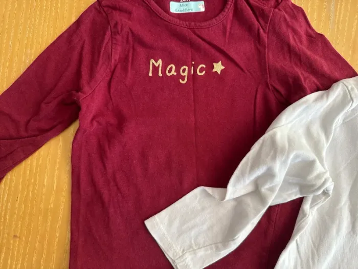 Lot 2 t-shirts 24 mois Kiabi - photo numéro 3
