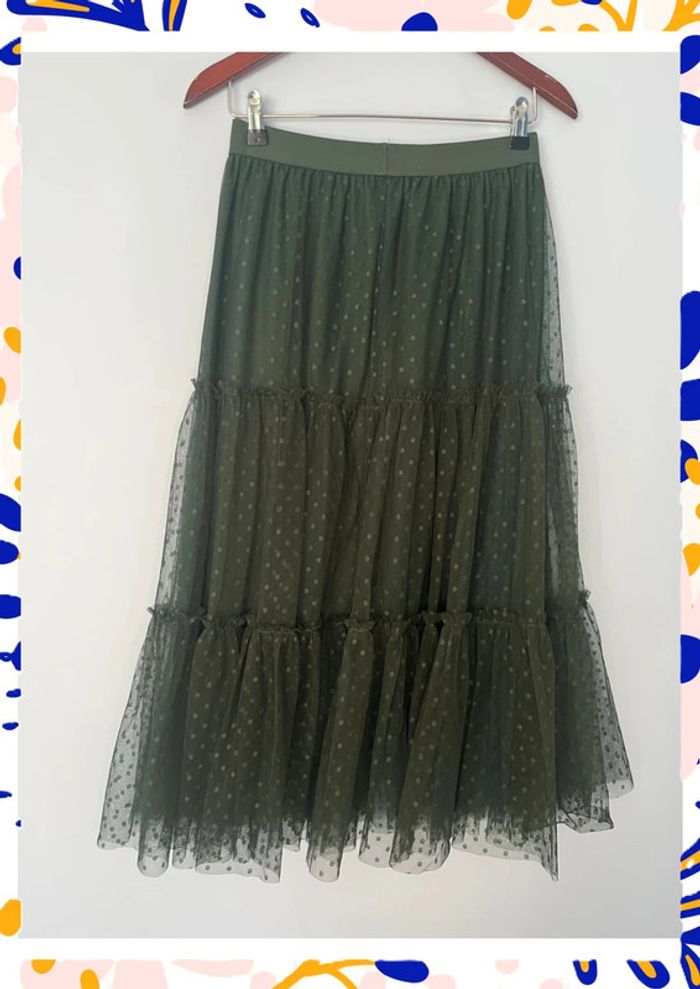 Jupe Longue Verte avec Tule – Madison – Taille M/L 👗 - photo numéro 5