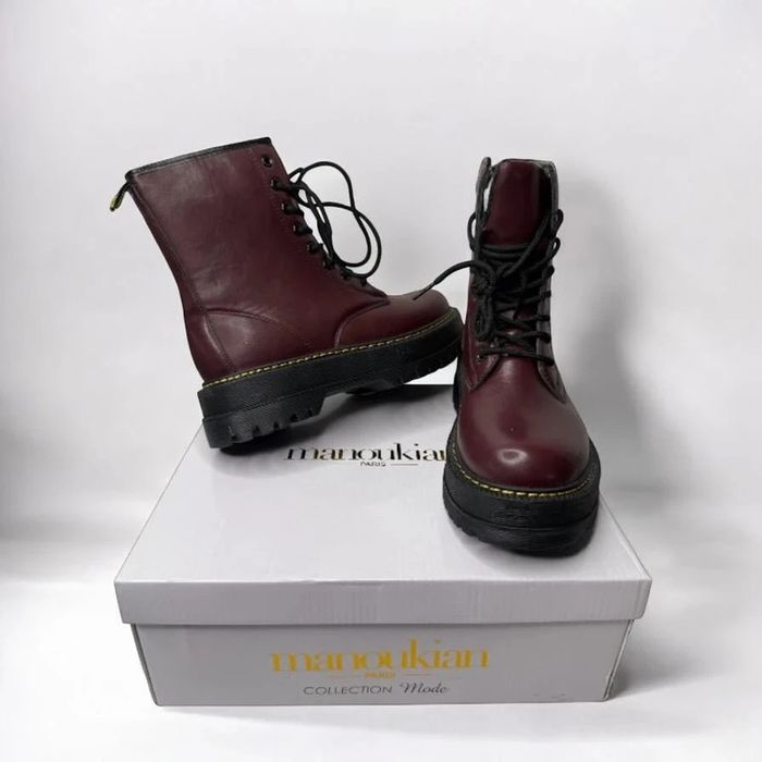 🌹 Magnifique Bottines Bordeaux / taille 38 🌹