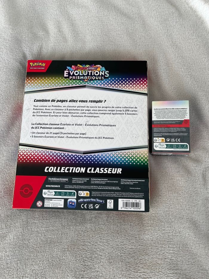 Pokemon lot évolution prismatiques ev8,5 coffret classeur bundle scellé - photo numéro 2