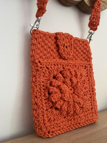 sac bandoulière pochette orange